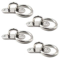 Ceiling Wall Mount Hook Heavy Duty Anchor with Ring 5mm 3/16" 304 Stainless Steel Great for Yoga Swings Hammocks/Boat Rigging/Marine Deck Hardware/Suspension Training Straps - color: 5mm ellipse with ring
