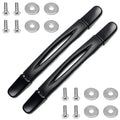 Bztoolbox 2Pcs Luggage Handle 9.06" x 0.98" (L x W) Plastic Pull Handle Grip Replacement 230mm x 25mm for Luggage Suitcase Box Black Tone