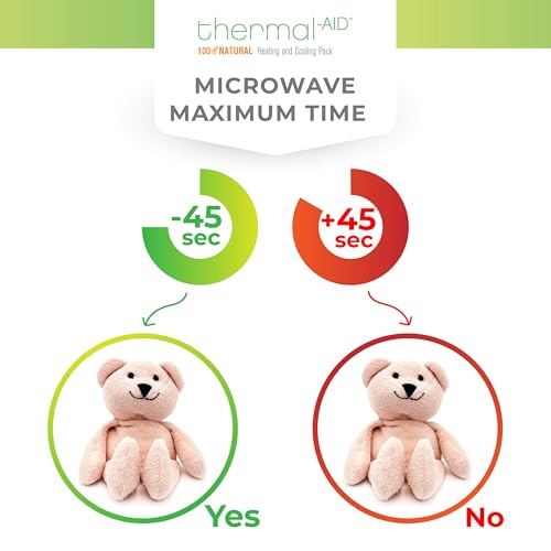 Thermal-Aid® (Bella The Pink Bear) – Washable Heating Pad & Ice Pack – Plush Hot/Cold Pack with Natural Corn Filling – Reusable Comfort - size: Zoo Pink Bear