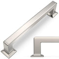 10 Pack 5 inch Brushed Satin Nickel Kitchen Cabinet Handles Cabinet Pulls Sliver Drawer Pulls Kitchen Cabinet Hardware Handles Dresser Handles - color: Brushed Satin Nickel, size: 5" Hole Center（128mm）