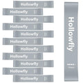 Hollowfly 12 Pcs Latex Resistance Loop Exercise Bands for Booty Workout Stretch Exercise Bands Non Slip for Legs Squat Resistance Loop Women Men Starter Butt Hip Thigh Fitness - color: Gray, style: Heavy
