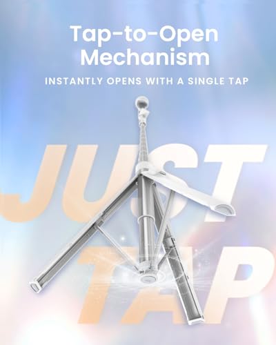 KraftGeek 66” JustTap Phone Tripod for iPhone, Selfie Stick Cell Phone Stand for Recording Travel, Content Creator Essentials, White - color: White