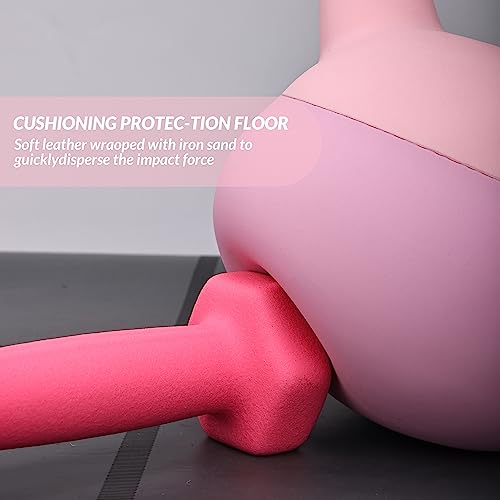 Signature Fitness Soft Kettlebells - Sea and Iron Sand Filled Weights for Women and Men - Color Coded Soft Vinyl Kettlebells, Multiple Sizes - style: A. 5-Pound