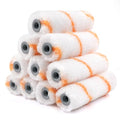 ROLLINGDOG 4 inch Small Paint Roller Covers | Polyester Roller Covers for Semi Smooth to Semi Rough Surfaces(Pack of 10) - color: 10pc 4" Polyester Roller Cover