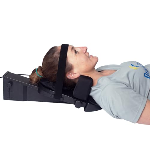Brace Direct Cervical Traction Device - Spinal Decompression & Neck Pain Relief, Herniated Disc & Spondylosis Support with Hot Cold Therapy - E0849 (Portable - Adjustable Traction up to 40 lbs) | At-home neck traction that eases herniated disc, tech neck,