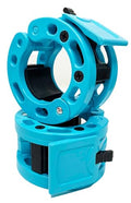 Clout Fitness Olympic Barbell Clamps Collars Quick Release Pair of Locking Weight Clips Fit 2 Inch Barbell for Weightlifting - color: Sky Blue, style: Classic Quick Release