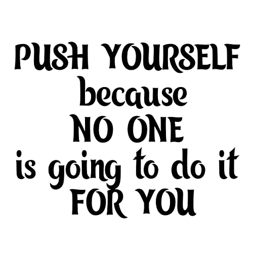 Customized Decal with Large Vinyl Letters for Wall - Custom Wall Decals Create Your Own Motivational Text Sticker - Customized Gym Decal for Any Room - color: Dec 12