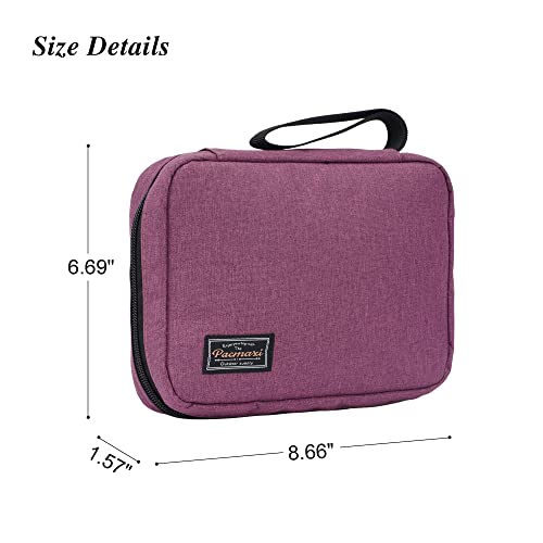 PACMAXI 20 Watch Bands Storage Carrying Case Compatible with Watches,Expandable Watch Band Holder Stores 20 Watch Bands Fit for Most Sizes of Watch Straps,Organizer for Watch Bands, Bag Only (Purple) - color: 1-purple