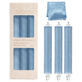 Heatless Curls Overnight Hair Care Set - Jumbo Velvet Hair Curlers | No Heat Hair Rollers for Women, Comfortable Sleep-In Hair Rollers with Satin Scarf, No Heat Damage Curling Rods for All Hair - color: Blue