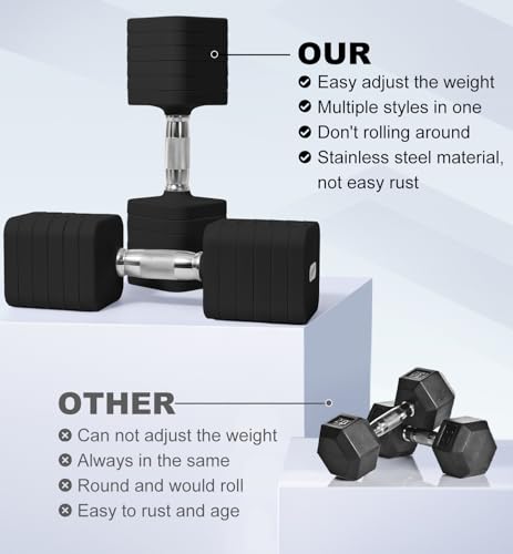 Adjustable Dumbbell Set for Women Men 7.5LB/10LB/15LB/20LB/25LB Pair | Stable Free Weight Hand Weights with Metal Handle for Home Gym Fitness Rehab Pilates Yoga Strength Training Equipments - color: Black, size: 15LB SINGLE