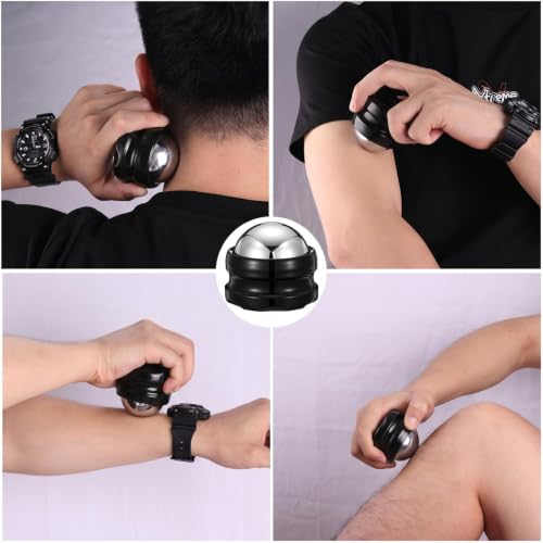 Massage Ice Roller Ball - Roller for Muscles Deep Tissue, Cold Heat Therapy | Plantar Fasciitis Roller, Tight and Sore Muscles Relief, for Neck, Shoulders, Back, Calves & Feet, Sports Relaxations Gift
