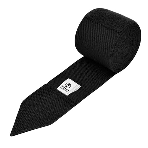 KOMBAT USA 180" Boxing Wraps for Men & Women – Hand Wraps for Boxing Gloves, Muay Thai Wraps, Vendas para Boxeo, Thumb Loop, MMA & Kickboxing Hand Wraps Boxing Training Gear - color: Black