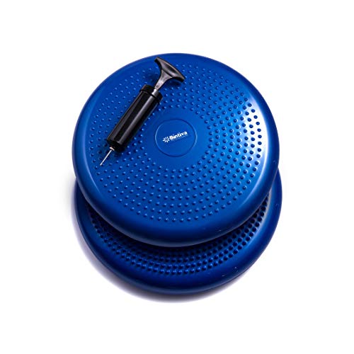 2 Pack Wobble Cushion Balance Disc - Wiggle Seat & Balance Pad for Exercise, Physical Therapy, Sensory Kids - Stability Disc, Dog Balance Disc - color: Blue