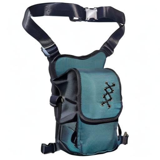 Thigh Pack, Larswon Leg Bag Thigh Pouch Bag Tactical Waist Bag Motorcycle Bag Waterproof - color: D- Teal, size: Medium