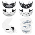 Piemow 4 Pcs Mouth Guard, Religious Faith Cross Sports Mouthguard with Case | Mouth Guards Braces for Football Boxing Basketball Lacrosse Hockey and All Contact Sports - color: 3:5+cross