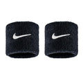 NIKE Premier Swoosh Singlewide Wristbands -Soft, Moisture-Wicking (1 Pair, 2.5" Wide) - color: Black