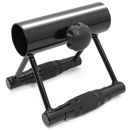 Yes4All Exercise Machine Adjustable T Bar Row Attachment, D Row Handle/Landmine Handle Attachment with Textured Rubber Handles - color: G. Rubber Handle for 2inch