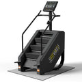Fitvids Stair Stepper Machine, Commercial Grade Stair Climber with 15 Resistance Levels, Continuous Stair Stepping Machine for Cardio and Lower Body Workouts, LED Screen, Exercise Machine for Home Gym - color: Metal Black