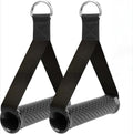 2 Pack Resistance Bands Handles, Heavy Duty Foam Grips with Nylon Straps and Carabiners for Home Gym Strength Training