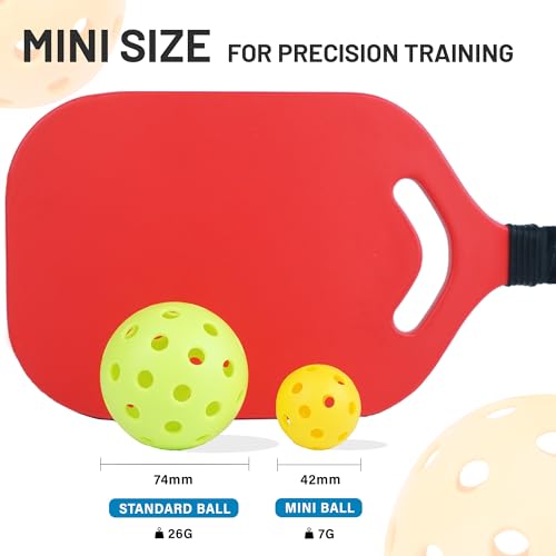 Westant 42MM Mini Pickleball Balls, 9-Pack Silent Pickle Ball for Indoor and Outdoor Use, Practice Tool for Training and Warm-Ups, Ideal Pickleball Gift for Women and All Lovers
