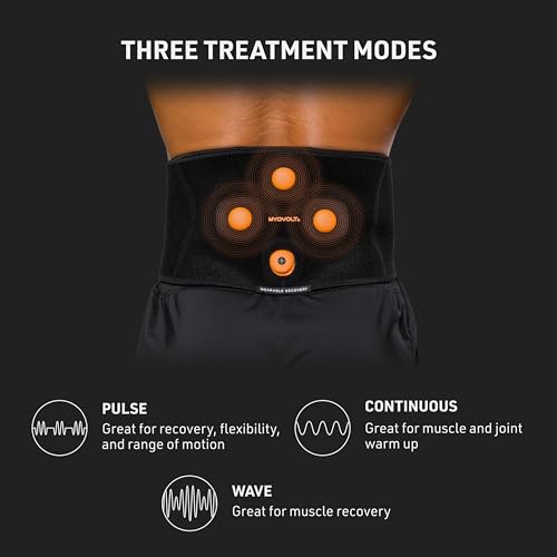 McDavid Myovolt Vibration Compression Back Wrap, Helps Reduce Pain, Stiffness, Soreness & Aid Muscle Recovery, Delivers Targeted Deep Tissue Treatment