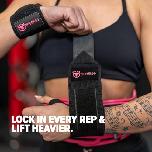 Wrist Wraps for Weightlifting (USPA & IPL Approved) - 18” Premium Quality Wrist Straps for Weightlifting - Weight Lifting Wrist Wraps with Thumb Loop - Best Gym Wrist Wraps for Lifting Weights, Curls & Dips - Lifting Wrist Wraps for Bench, Powerlifting &