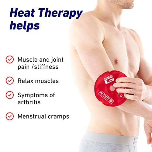 Neo G Hot and Cold Therapy Disc - Flexible Ice/Heat Pack for Injuries, Muscle Inflammation, Joint Pain, Swelling, Sprains - Reusable and Dual Function - Class 1 Medical Device - Qty 1 Disc - Blue/Red