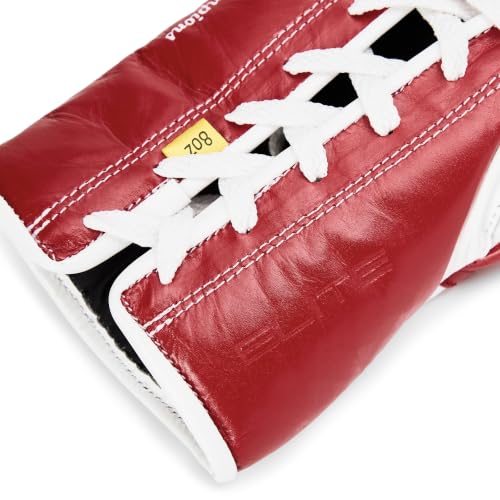 Everlast MX Elite Pro Fight Boxing Gloves | Handcrafted in Mexico - color: Red, size: 8oz
