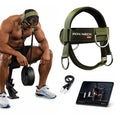 Iron Neck , Versatile Neck Exerciser, Strengthener and Trainer with Adjustable Head and Chin Strap, Portable Head Harness for Weight Lifting, Home and Gym Use - color: Green - Alpha Harness