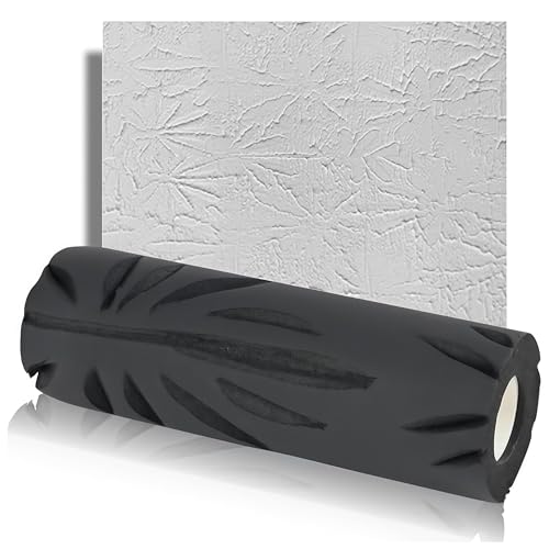 9-inch Crow's Foot Pattern Wall & Ceiling Special Textured Roller, High-Adhesion Drywall Texturing Tool for Uniform Pattern & Effortless Use