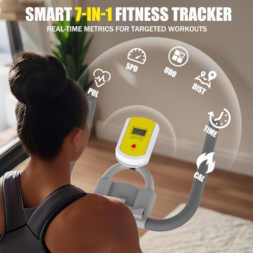 Indoor Exercise Bike, 30 lbs Flywheel, LCD Monitor, 330 lbs Weight Capacity, Tablet Mount, Comfortable Seat