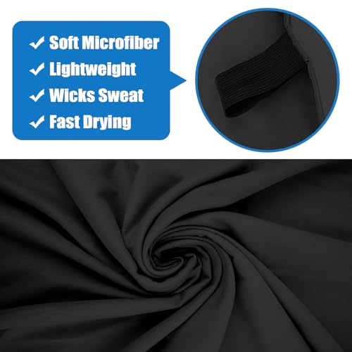 Microfiber Camping Towel Small Lightweight Quick Dry Towels for Gym Face Neck Body Sweat Golf Cycling Hiking (Black, 2 Pack S) - color: Black, size: 2 Pack S
