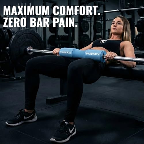 Advanced Squat Pad - Barbell Pad for Hip Thrusts, Squats & Lunges - Neck & Shoulder Squat Bar Pad Cushion Support Foam for Extra Comfort - color: Baby Blue
