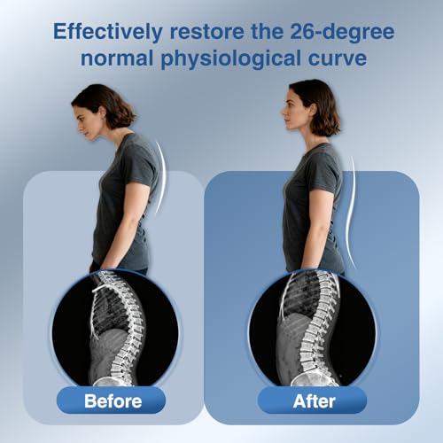 Back Stretcher for Lower Back Pain Relief, Adjustable Lumbar Traction Device, Ergonomic Spine Board with Acupressure Points, Back Massager for Spinal Decompression and Scoliosis - color: Blue