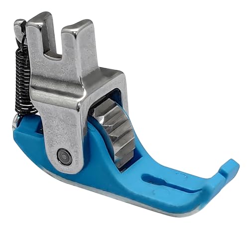 Narrow Roller Presser Foot for Industrial Single Needle Lockstitch Sewing Machine (Iron Gear Wheel) - color: Iron Gear Wheel