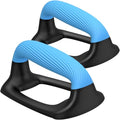 Kipika Push Up Bars, Pushup Stands With Thickened Soft Plastic Handle, Stable and Non-Slip Base, Pushup Handles Perfect for Floor Strength Training - color: D: Black & Blue