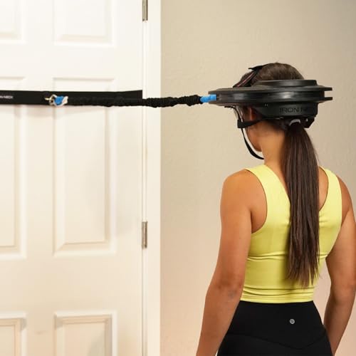 Iron Neck Door Anchor Stap for Resistance Bands - Portable Exercise Band Accessories Home or Gym Workouts - Loop Door Anchor, Resistance Band Workouts for Men and Women - Clip Door