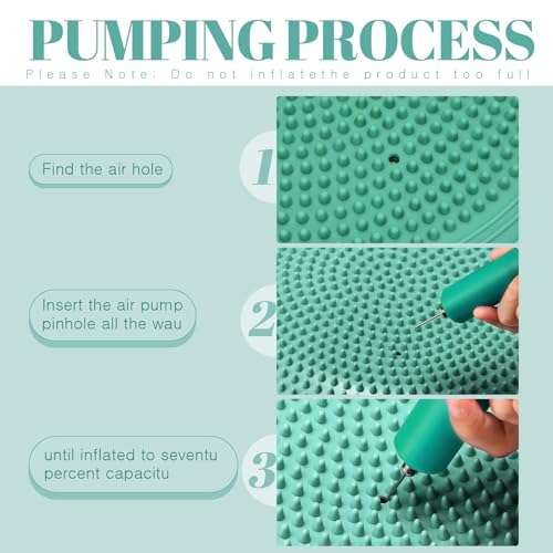 Libima 8 Pcs Wiggle Seat Inflated Wobble Cushion Sensory Seat Flexible Balance Board Balance Disc for Kids Men Women Physical Exercise Improving Posture Home Office Classroom - color: Morandi Color