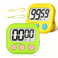 ZILLEEN Classroom Timer for Kids Teachers 2 Pack Digital Timers, Green & Yellow - color: Green & Yellow