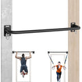 Wall Mounted Pull Up Bar - Heavy Duty Chin Up Bar, Pull-Up Bar for Garage, Joist, Wall Mount - Multifunctional Fitness Bar, Supports up to 600 Lbs - color: Black01