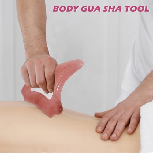 Body Gua Sha Tool for Cellulite Remover Muscle Pain Relief, Lymphatic Drainage Massager for Body Shaping, Muscle Pain Relief Red - size: Gua Sha Tool-B