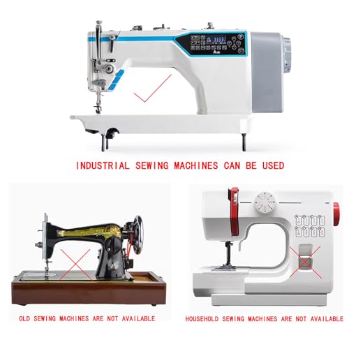 SP-18 Heavy-Duty Plastic Flange Roller Presser Foot for Industrial Single-Needle Sewing Machines - Compatible with Juki 8700/Brother 8100 Series (Precision Edge Guide & Anti-Skip Stitch) (SP-18R 1/4) - size: SP-18R 1/4