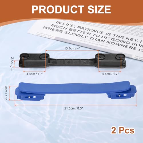 uxcell 2 Pcs Luggage Handle Replacement 8.5 Inch Suitcase Handle Carry Strap Plastic Pull Handle Grip Luggage Replacement Parts with Screws for Suitcase Box Luggage Case, Dark Blue - color: Dark Blue