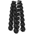 Hex Dumbbell Sets, 90-640 lb Rubber Encased Exercise & Fitness Dumbbells Set, Hand Weight for Strength Training, Weight Dumbbells - size: 360 lb Set (Pair of 5, 10, 15, 20, 25, 30, 35 lb)