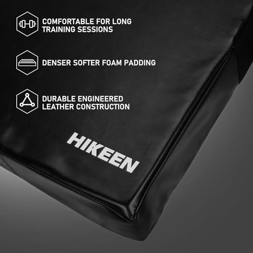 Hikeen Football Blocking Pad Training Equipment Denser Softer Foam Kick Pads for Football, Basketball, Hockey, Lacrosse Tackle Dummy - 24"x16" Kick Shield Pad with Handles (1PCS) - style: 1PCS 32"x20" Blocking Pad