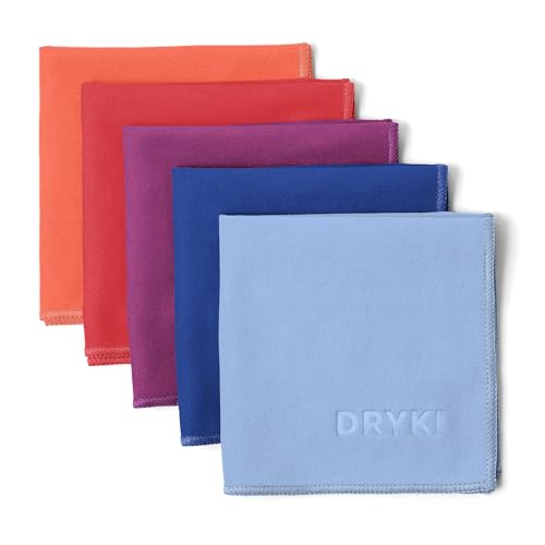 DRYKI Pocket-Sized Sweat Towels - The Original Sweat Absorbing Handkerchiefs - Quick-Dry Microfiber Sweat Rags for Face, Hands, & Body - Men & Women - Gym, Sports, and Work (Desert: 5 Pack) - color: *Desert