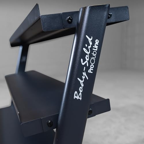 Body-Solid (SRD200) Pro Clubline Dumbbell Rack, Compact Storage for Commercial and Home Gym Weights, Designed for Body Solid Hex and Round Dumbbells
