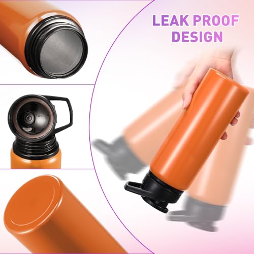 Mimorou 25oz Reusable Aluminum Water Bottles Bulk Multicolor Outdoor Sports Water Bottles for Travel, Gym, Hiking, Cycling, Camping, Fishing, Snap Lid - color: Macaron Color