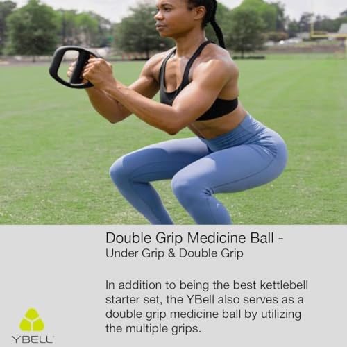 TRX YBell Neo Series 3-in-1 Kettlebell, Dumbbell and Push Up Bar Workout Equipment | Commercial Grade Neoprene Coated Surface | Perfect for Strength Training & Conditioning Workouts | Bundle - size: 15.8lbs 4-Piece Kit
