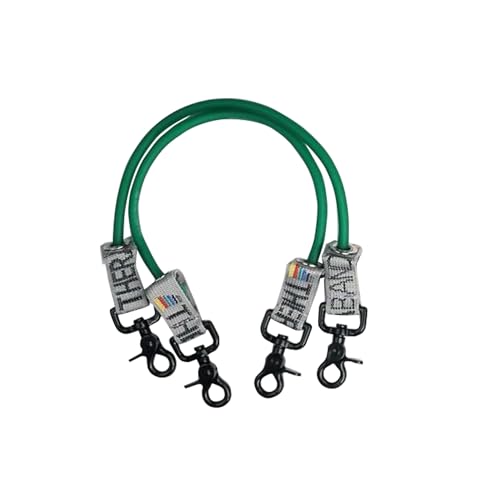 THERABAND Resistance Tubing with Connectors for Wall, Rehab & Wellness Station, Heavy Level 4, Set of 2, 12-Inch Green Tubing for Physical Therapy, Exercise, Rehab, Clinics & Pilates, Latex Tubes - color: Green - Heavy, size: 12 Inch